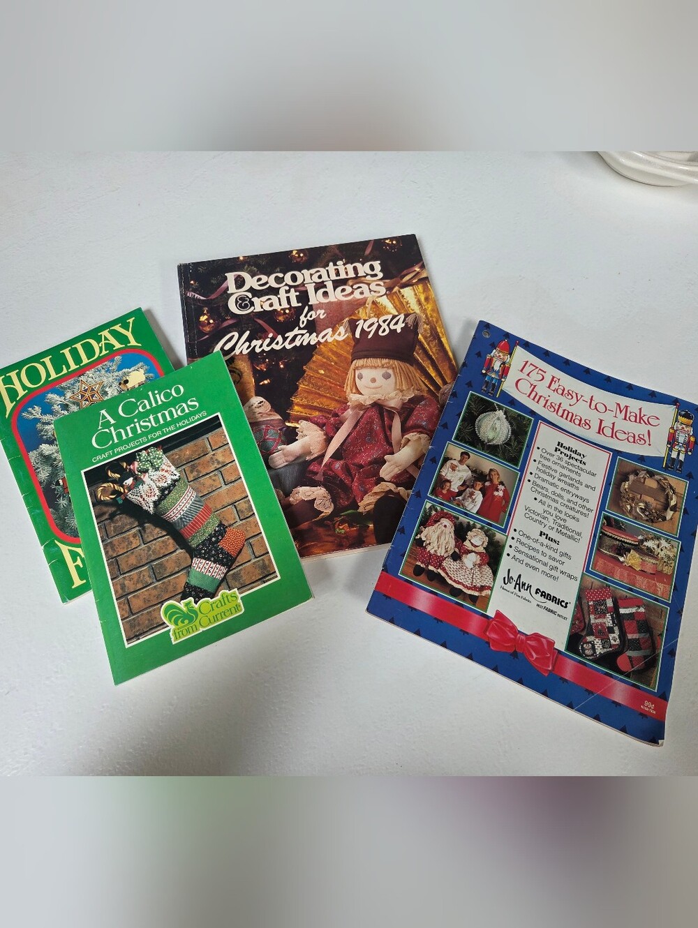 Vintage Assorted Christmas Craft, Baking, Decorating and Needlework Books (4)